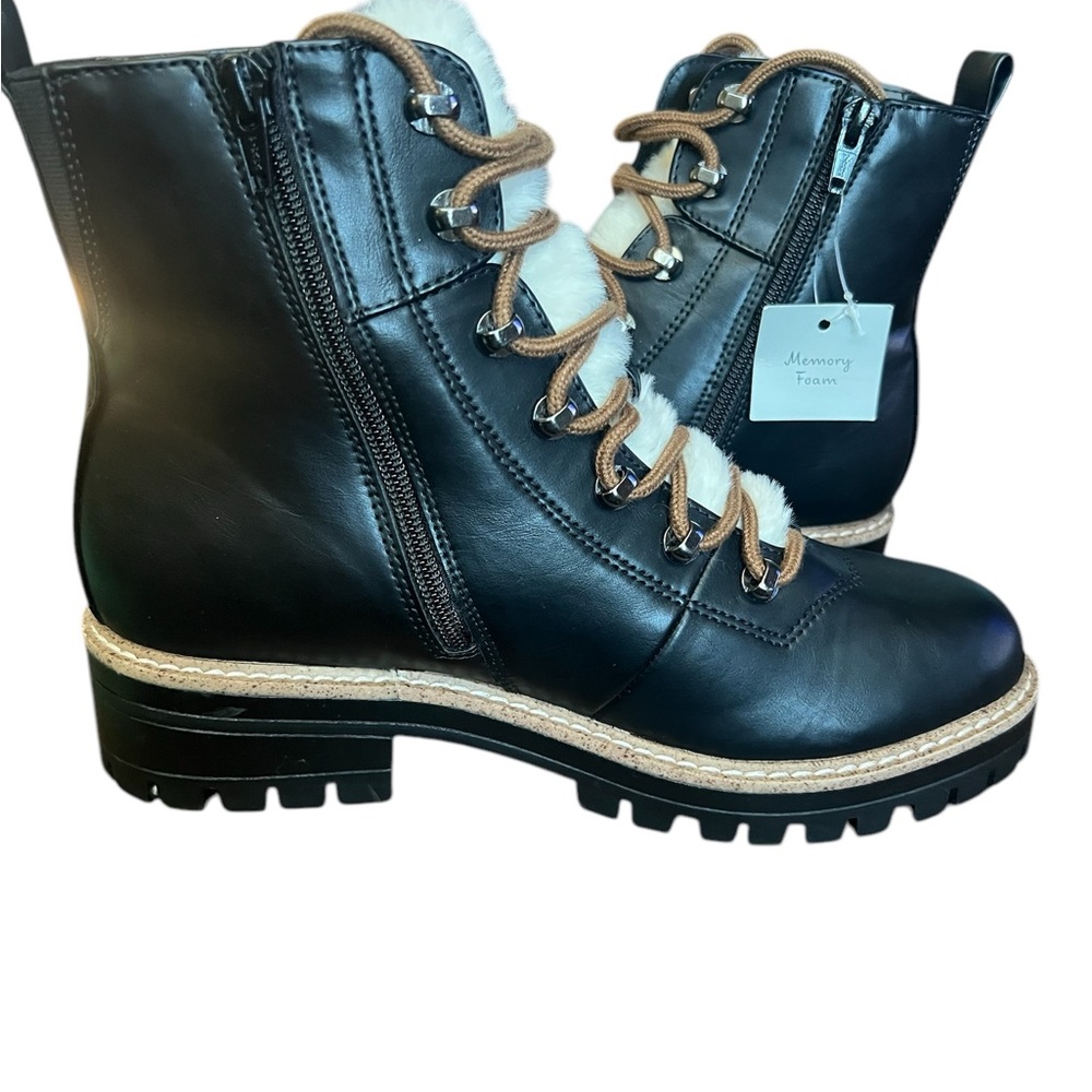 Women's Black Memory Foam Boots